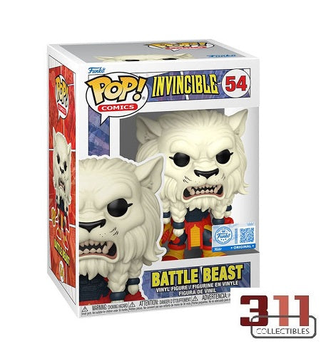 Funko - POP! - Comics - Invincible - Battle Beast - (Funko Exclusive) #54 - Vinyl Figure