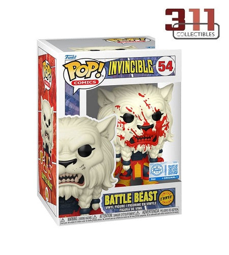 Funko - POP! - Comics - Invincible - Battle Beast (Bloody) - (Funko Exclusive, Chase) #54 - Vinyl Figure