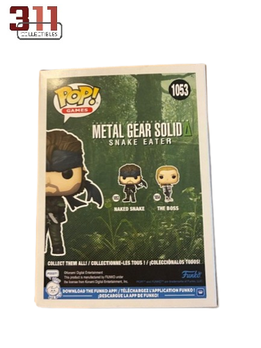 Funko - POP! - Games - Metal Gear Solid: Snake Eater - Naked Snake #1053 - Signed, Charactername en Quote by David Hayter - Vinyl Figure - Met COA van JSA