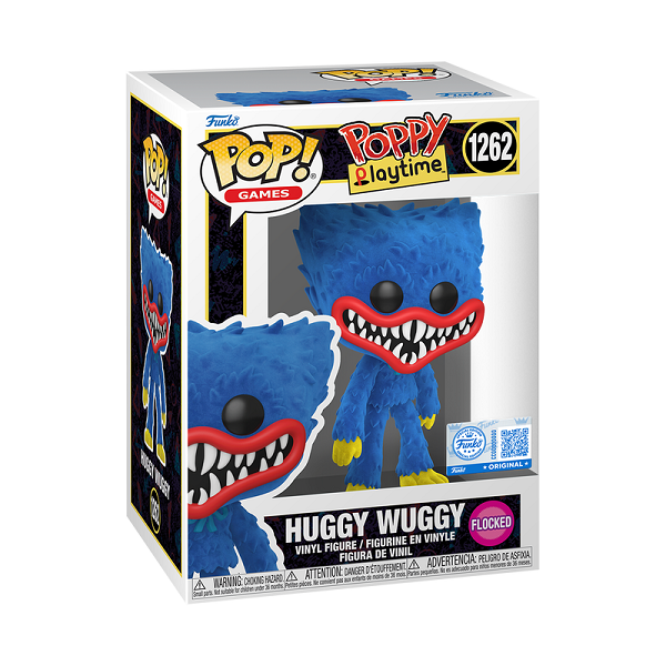 Funko - POP! - Games - Poppy Playtime - Huggy Wuggy #1262 (Flocked, Funko Retailer Exclusive) - Vinyl Figure