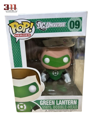 Funko - POP! -  DC Universe - Heroes - Green Lantern (Hal Jordan) - (Big Font, 2011 Edition) #09 - Vinyl Figure