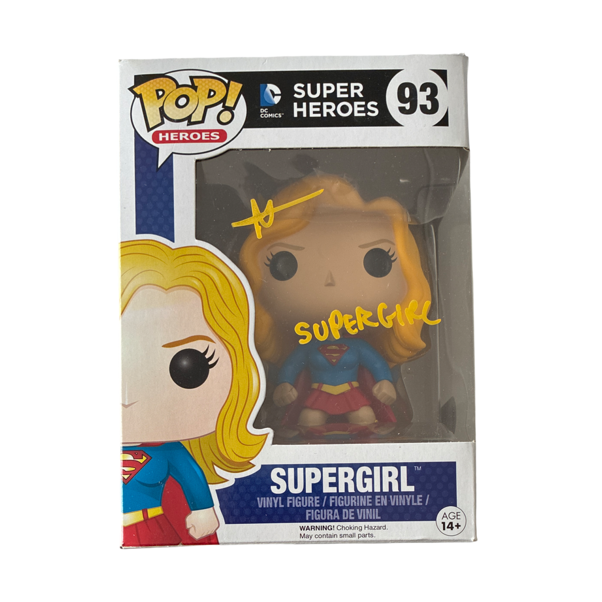 Funko - POP! - Heroes - Supergirl #93 - Signiert & Charaktername von Milly Alcock (SWAU COA) - Vinylfigur