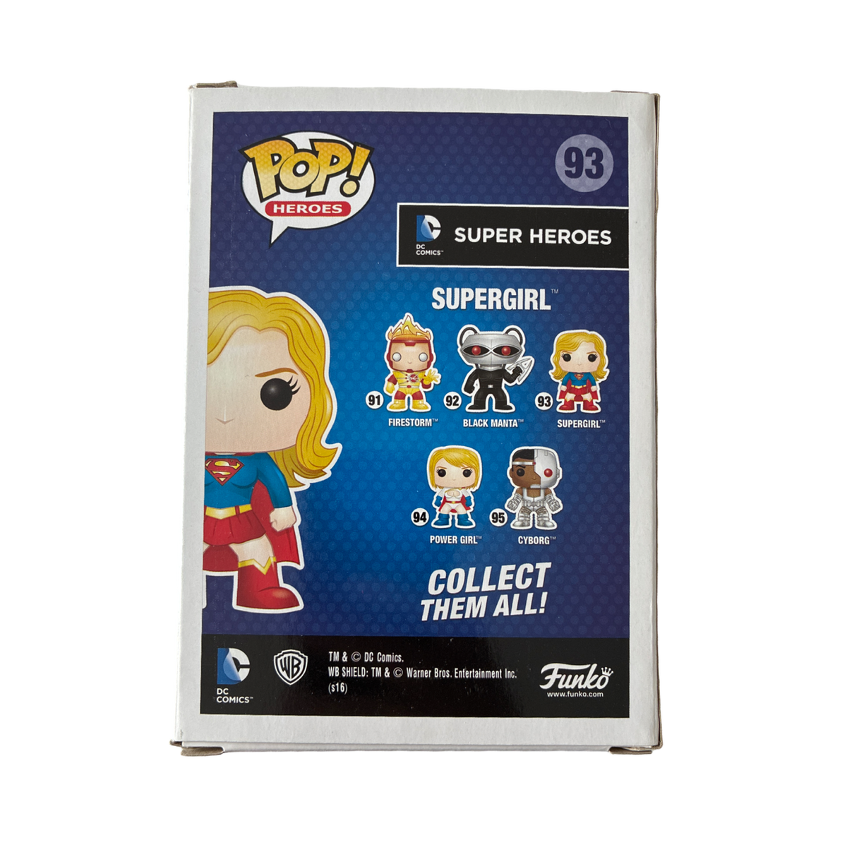 Funko - POP! - Heroes - Supergirl #93 - Signiert & Charaktername von Milly Alcock (SWAU COA) - Vinylfigur