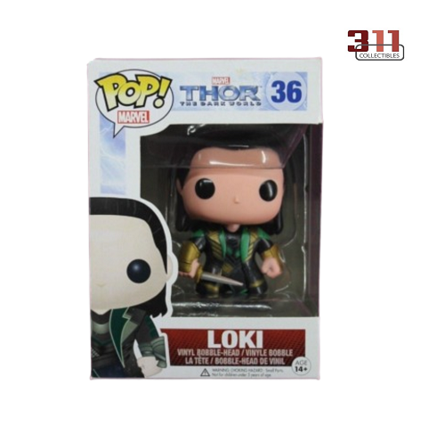 Funko - POP! - Marvel - Thor: The Dark World - Loki #36 (No Helmet) - Vinyl Figure (2013)