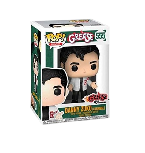 Funko - POP! - Films - Grease 40e anniversaire - Danny Zuko (Carnaval) n° 555 - Figurine en vinyle