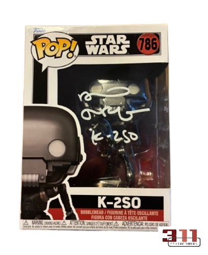 Funko - POP! - Star Wars - K-2SO - Signed by Alan Tudyk (Character Name and Quote) - Vinyl Figure - NO COA