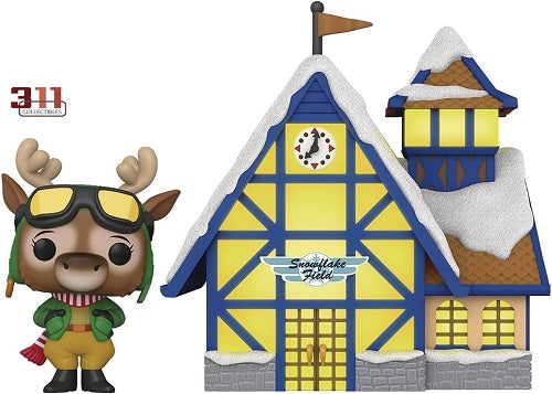 Funko - POP! Town - Noël - Peppermint Lane - Harriet Camber et le champ de flocons de neige n° 05 - Figurine en vinyle + Maison