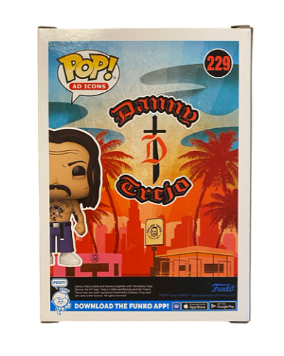 Funko POP! - Ad Icons - Danny Trejo - N° 229 - Signée par Danny Trejo (Certificat d'authenticité JSA) - Figurine en vinyle