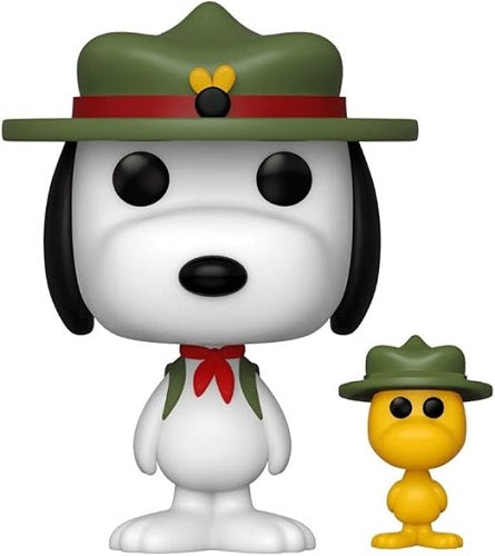Funko POP! - Animation - Peanuts - Beagle Scout Snoopy with Woodstock #885 - FunkoShop.com Limited Edition - Vinyl Figure