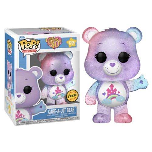 Funko POP! - Care Bears 40th - Care-a-lot Bear 1205 (Chase) (Translucent Glow)