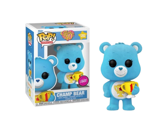 Funko POP! - Care Bears 40th - Champ Bear 1203 (Chase) (Flocked)