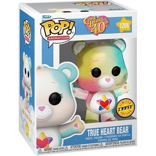 Funko POP! – Care Bears 40th – True Heart Bear 1206 (Chase) (Transluzentes Leuchten)