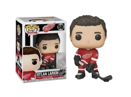 Funko POP! - Hockey - Detroit Red Wings - Dylan Larkin n° 58 (Maillot rouge) (Produit officiel de la LNH) - Figurine en vinyle