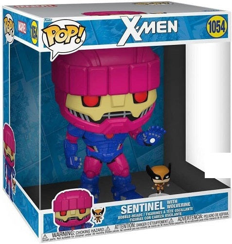 Funko POP! - Marvel - X-Men Sentinel with Wolverine 1054 (10 inches) (Common) (Special Edition Sticker)