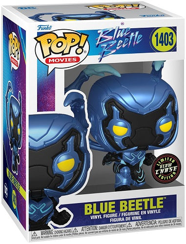 Funko POP! - Movies - Blue Beetle - Blue Beetle 1403 (Chase) (Glows in the Dark)