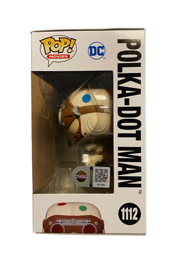 Funko POP! - Films - The Suicide Squad - Polka-Dot Man n° 1112 - Signée par David Dastmalchian (Certificat d'authenticité SWAU) - Figurine en vinyle