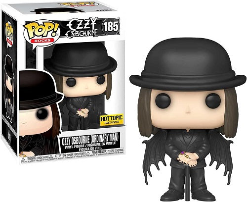 Funko POP! - Rocks - Ozzy Osbourne (Ordinary Man) n° 185 - Exclusivité Hot Topic - Figurine en vinyle
