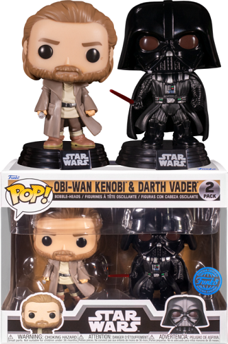 Funko POP! - Star Wars - 2 Pack Obi-Wan Kenobi & Darth Vader (Special Edition)
