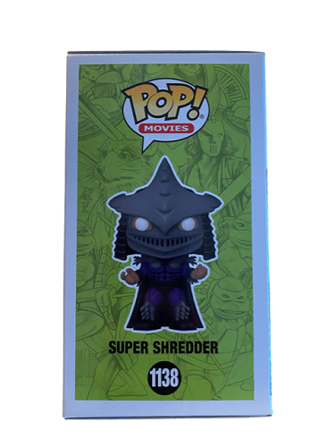 Funko POP! - Tortues Ninja - Super Shredder n° 1138 - Illustration de Kevin Eastman (Signée avec certificat d'authenticité de KevinEastman.com) - Figurine en vinyle