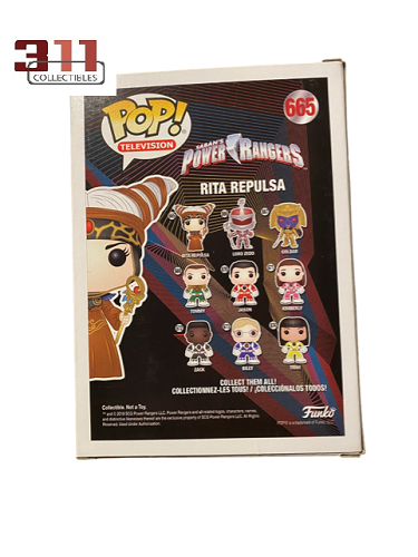 Funko POP! - Television - Mighty Morphin Power Rangers - Rita Repulsa #665 - Signed by Carla Perez - Vinyl Figure - Met COA van POPCOA