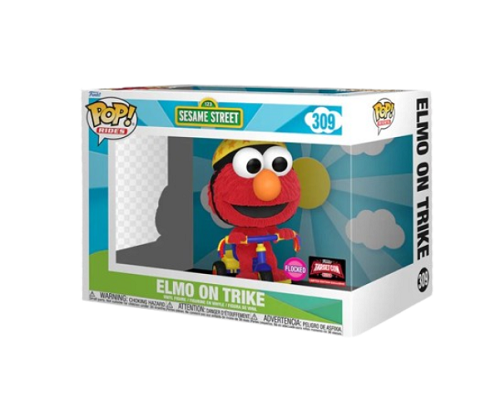 Funko POP! - Television - Sesame Street - Rides - Elmo on Trike 309 (Flocked) (Target-Con Exclusive)