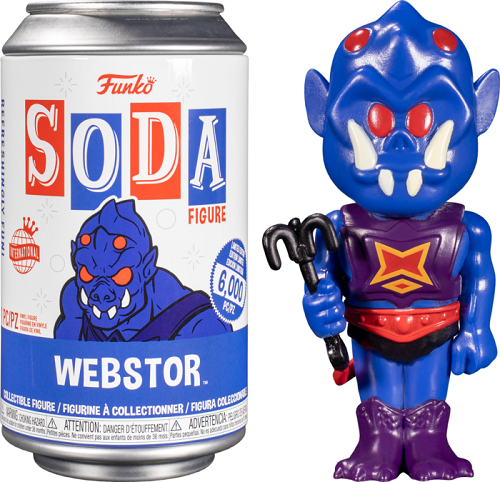 Funko Soda - Masters of the Universe - Webstor (6000, International) (CHASE) (Glows in the Dark) (2021 Summer Convention)