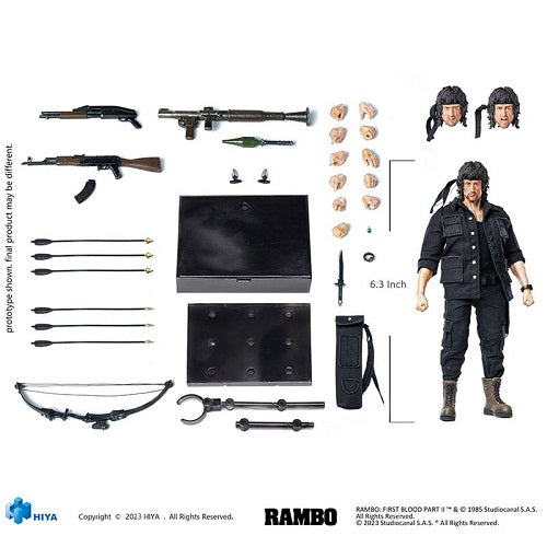 HIYA Toys - Exquisite Super Series 1/12 - Rambo: First Blood - John Rambo - 16 cm Action Figure