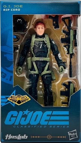 Hasbro - GI Joe - Série Classified - HasLab - Nightforce - Rip Cord (143) - Figurine articulée de 15 cm