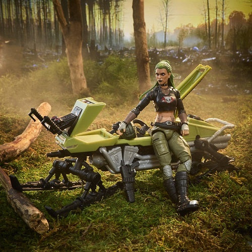 Hasbro – G.I. Joe – Classified Series – Zanya und Dreadnok Chameleon (Sumpfskiläufer) #194 – 6-Zoll-Actionfigur und Fahrzeugset