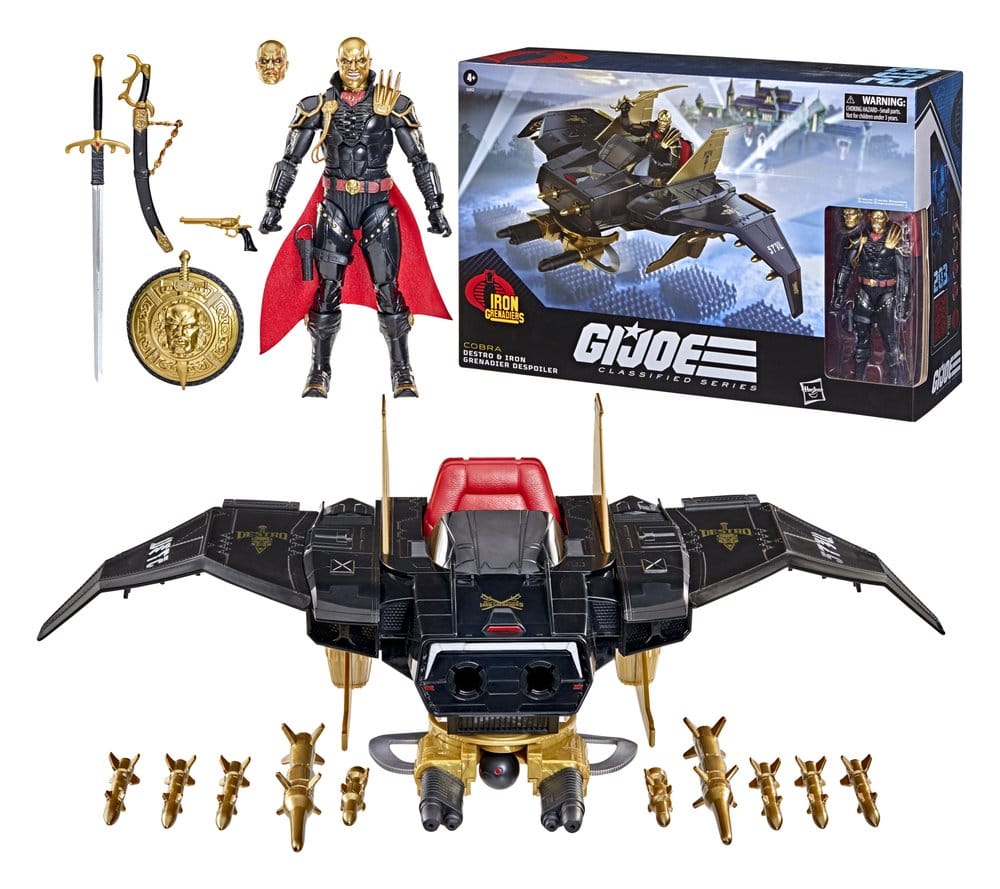Hasbro - G.I. Joe Classified Series - Destro & Iron Grenadier Despoiler #203 - 6” Action Figure & Vehicle Set