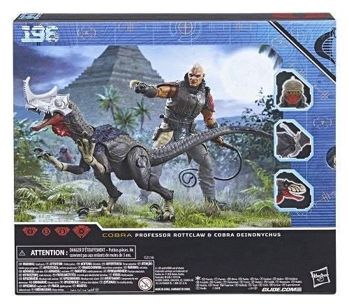 Hasbro - G.I. Joe Classified Series - G.I. Joe - Professor Rottclaw & Cobra Deinonychus (2-Pack, #196) - 6” Action Figure