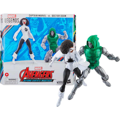 Hasbro – Marvel Legends – 2er-Pack Deluxe-Box – Avengers: Beyond Earth’s Mightiest Captain Marvel vs. Doktor Untergang