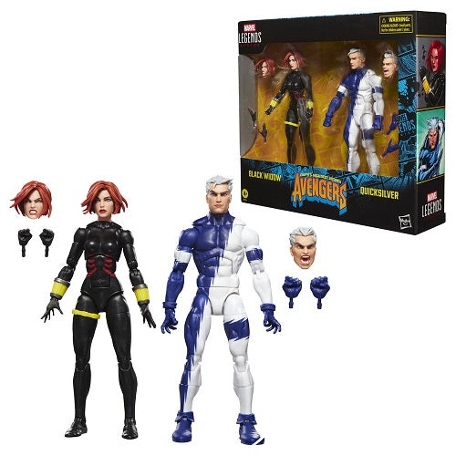 Hasbro - Marvel Legends - Avengers - Black Widow & Quicksilver (2-Pack ) - 6” Action Figure
