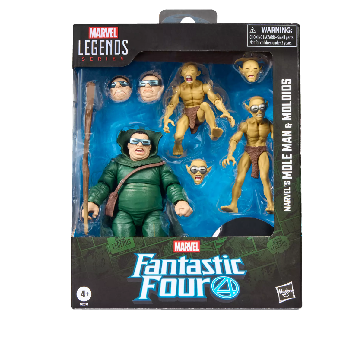 Hasbro - Marvel Legends - Fantastic Four - Marvel's Mole Man & Moloids (3-Pack) - 6” Scale Action Figures
