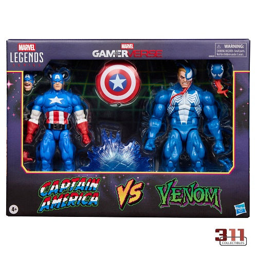 Hasbro - Marvel Legends - Gamerverse - Captain America vs. Venom - 2-Pack - 6" Action Figures