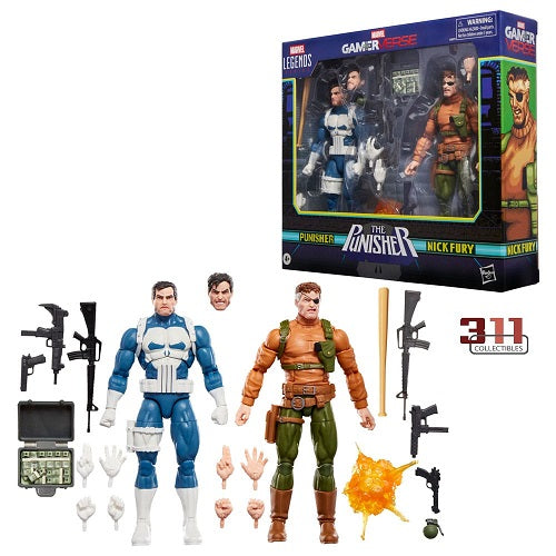 Hasbro - Marvel Legends - Gamerverse - Punisher & Nick Fury (2-Pack) - 6” Action Figure