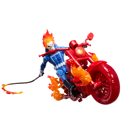 Hasbro - Marvel Legends - Marvel - Ghost Rider Johnny Blaze with Motorcycle (Ultimate Riders) - 6” Action Figure
