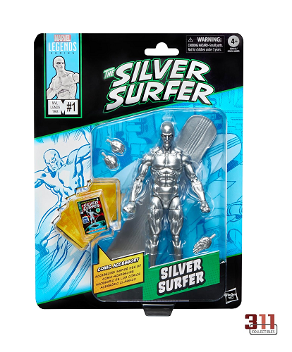 Hasbro - Marvel Legends - Retro Collection - Comic - Silver Surfer (Silver Surfer #1 - 1968) - 6" Action Figure