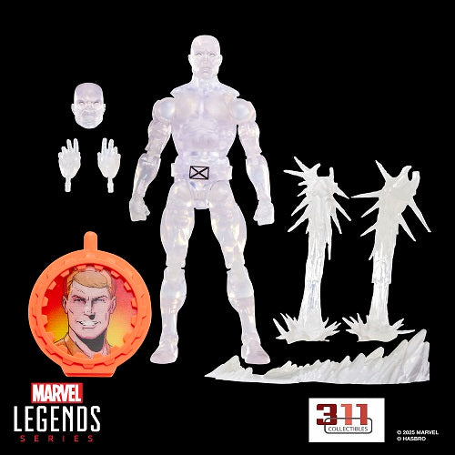 Hasbro - Marvel Legends - Retro Collection - Secret Wars (40th Anniversary) - Marvel’s Iceman - 6” Action Figure