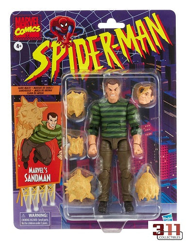 Hasbro - Marvel Legends - Retro Collection - Spider-Man The Animated Series - Marvel's Sandman (2025 Re-Issue) - 6” Action Figure