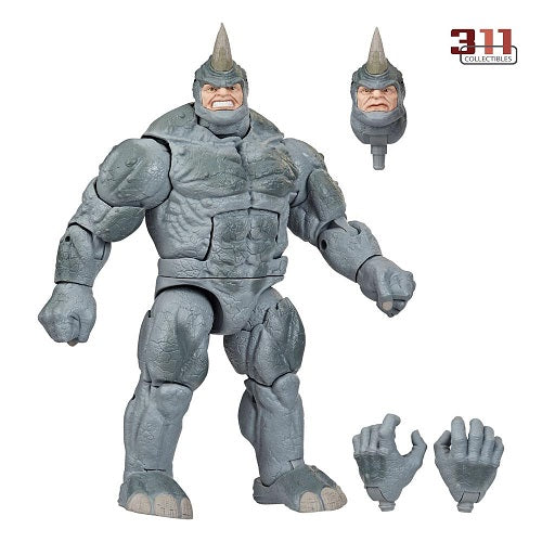 Hasbro - Marvel Legends - Retro Collection - Spider-Man: The Animated Series - Rhino - 6" Action Figure