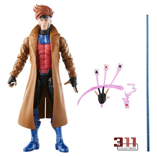 Hasbro - Marvel Legends - Retro Collection - X-Men '97 - Gambit - 6" Action Figure