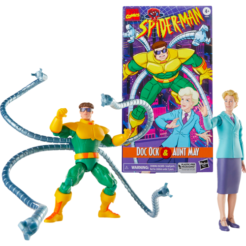 Hasbro - Marvel Legends - Spider-Man - 90s Animated Series - Doc Ock &amp; Aunt May (VHS) (2-Pack)