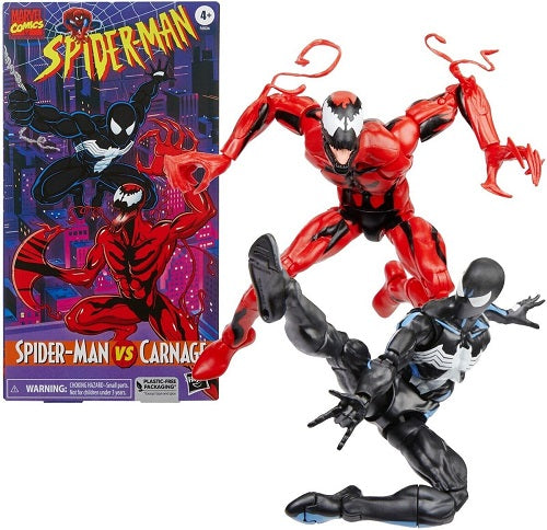 Hasbro - Marvel Legends - Spider-Man - Zeichentrickserie der 90er Jahre - Spider-Man vs Carnage (VHS) (2er-Pack)