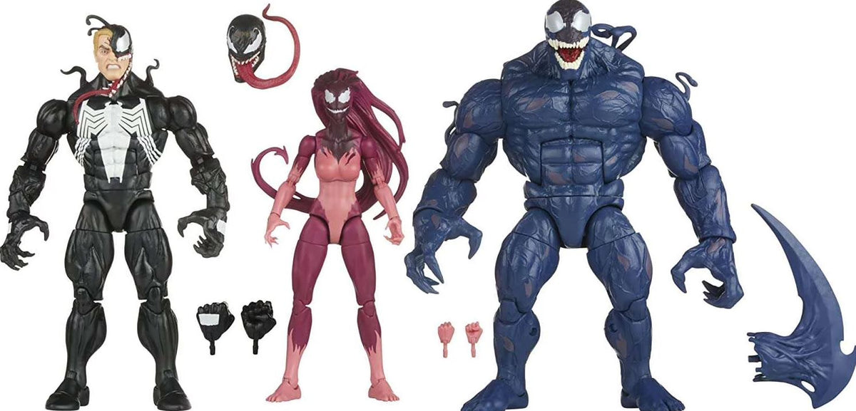 Hasbro - Marvel Legends - Venom - Venom, Agony & Riot (Exclusive, 3-Pack Deluxe Box) - 6” Action Figures