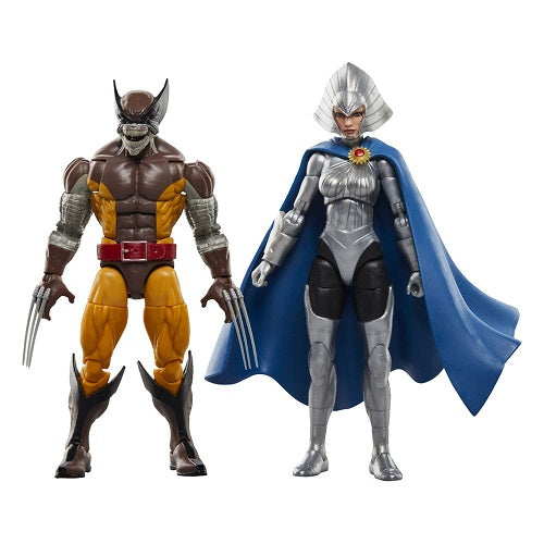 Hasbro Marvel Legends Wolverine 50th Anniversary Brood Wolverine Lilandra Neramani (2-Pack) 6” Action Figures