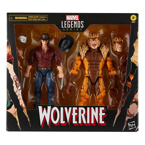Hasbro – Marvel Legends – Wolverine 50. Jubiläum – Logan &amp; Sabretooth (2er-Pack)