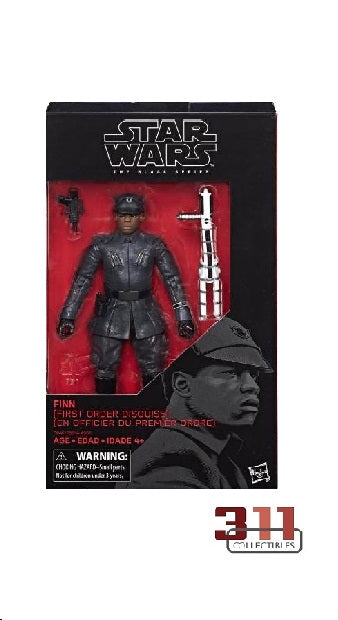 Hasbro - Star Wars - Black Series - Force Awakens 2015-2018 - Finn (First Order Disguise) #51 - 6” Action Figure