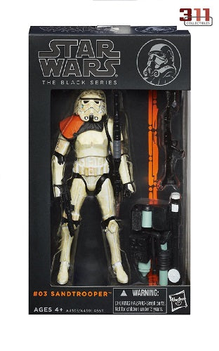 Hasbro - Star Wars - Black Series - Orange Line Wave - Sandtrooper #03 - 6” Action Figure