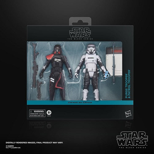Hasbro - Star Wars - Black Series - Star Wars Jedi: Survivor - Purge Trooper & Patrol Trooper (2-Pack) - 6" Action Figures